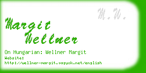 margit wellner business card